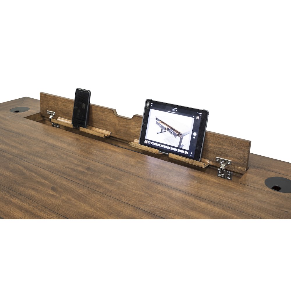 Hartford Wood Electric Sit/Stand Desk, Black