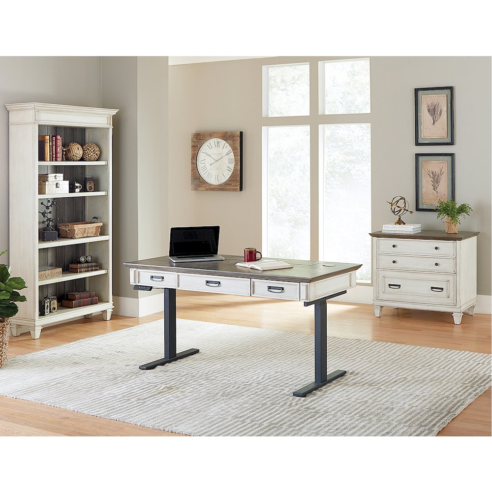 Hartford Wood Writing Desk, White