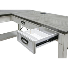 Hartford Wood Open L-Desk and Return, Writing Table and Return