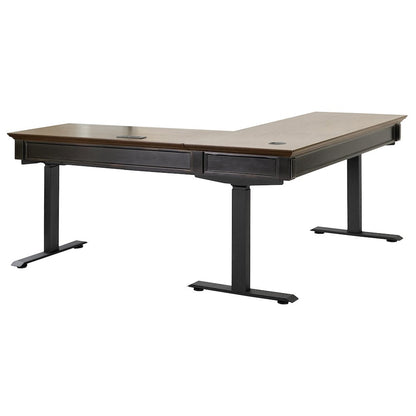 Hartford Electric Sit/Stand L-Desk and Return, Height Adustable