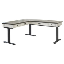 Hartford Electric Sit/Stand L-Desk and Return, Height Adjustable