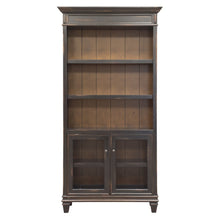 Hartford Open Wood Bookcase, Black