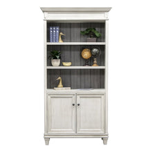 Hartford Wood Bookcase With Doors, White