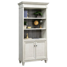 Hartford Wood Bookcase With Doors, White