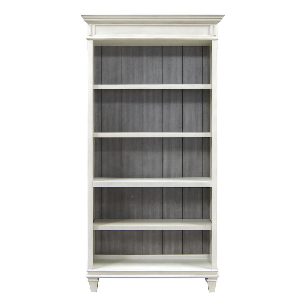 Hartford Open Wood Bookcase, White