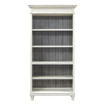 Hartford Open Wood Bookcase, White