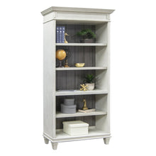 Hartford Open Wood Bookcase, White
