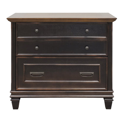 Hartford Wood Lateral File With Locking Legal/Letter File Drawer