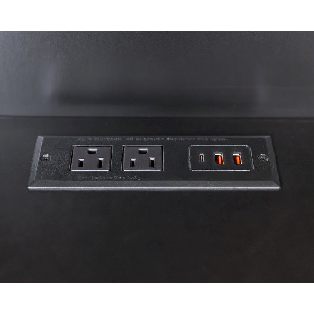 Hartford Wood Drop-Lid Secretary Desk, Fully Assembled, Black