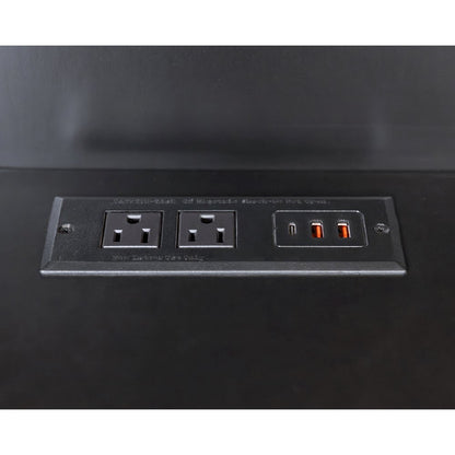 Hartford Wood Drop-Lid Secretary Desk, Fully Assembled, Black