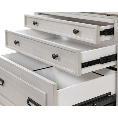 Hartford Wood Drop-Lid Secretary Desk, Fully Assembled, White