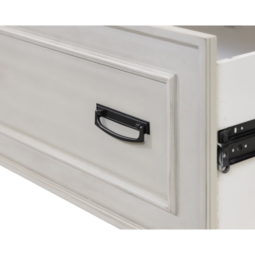 Hartford Wood Drop-Lid Secretary Desk, Fully Assembled, White