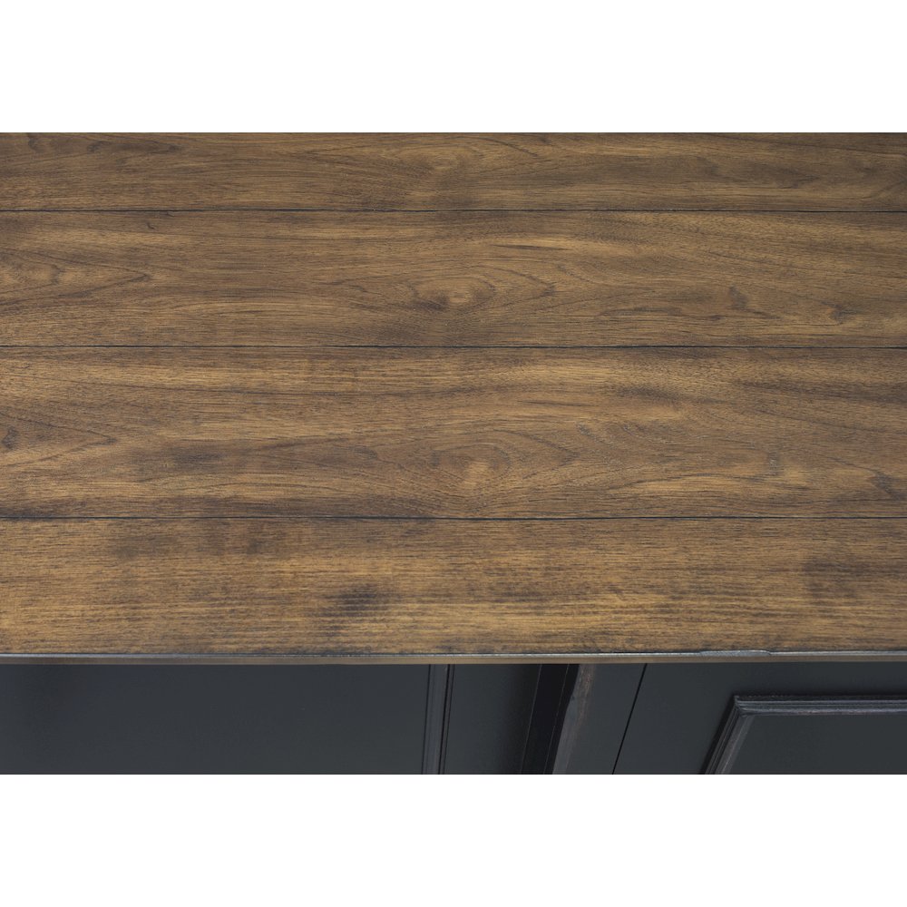 Hartford Wood Double Pedestal Desk, Black