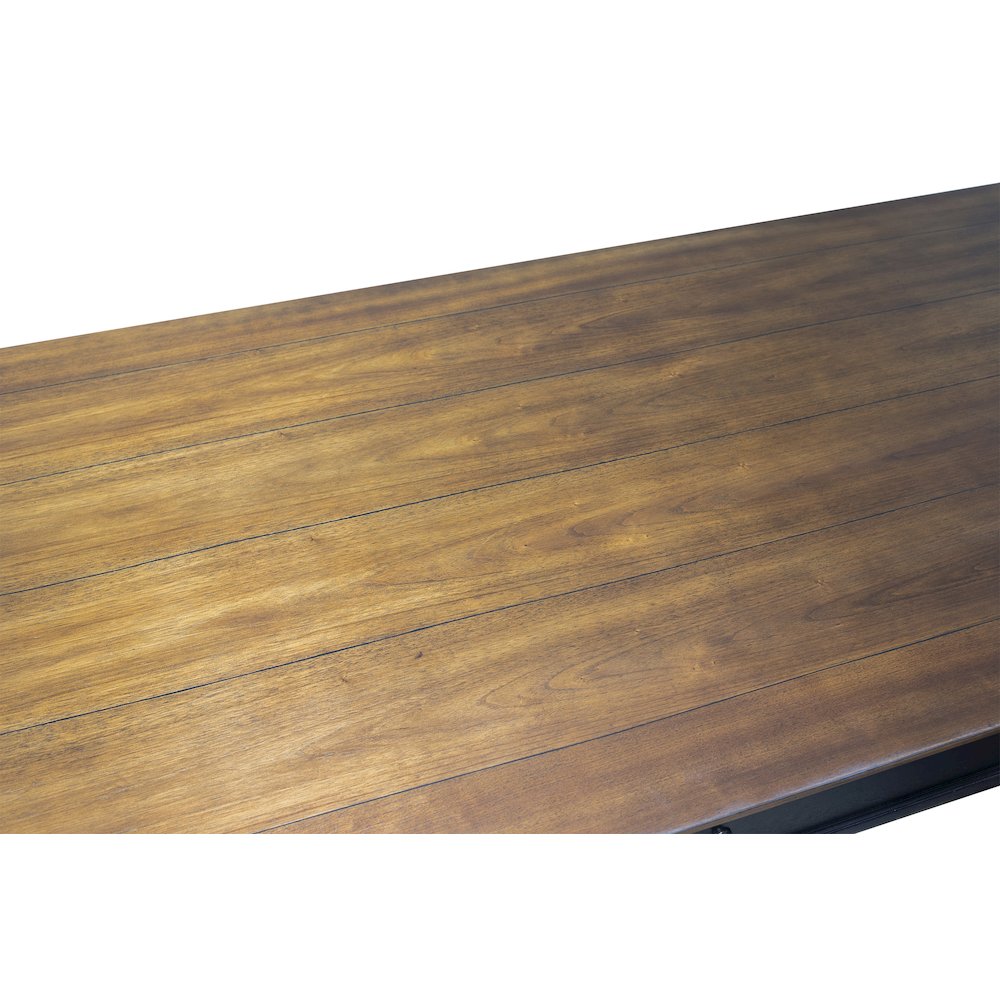 Hartford Wood L-Desk and Return, Brown