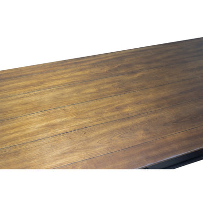 Hartford Wood L-Desk and Return, Brown