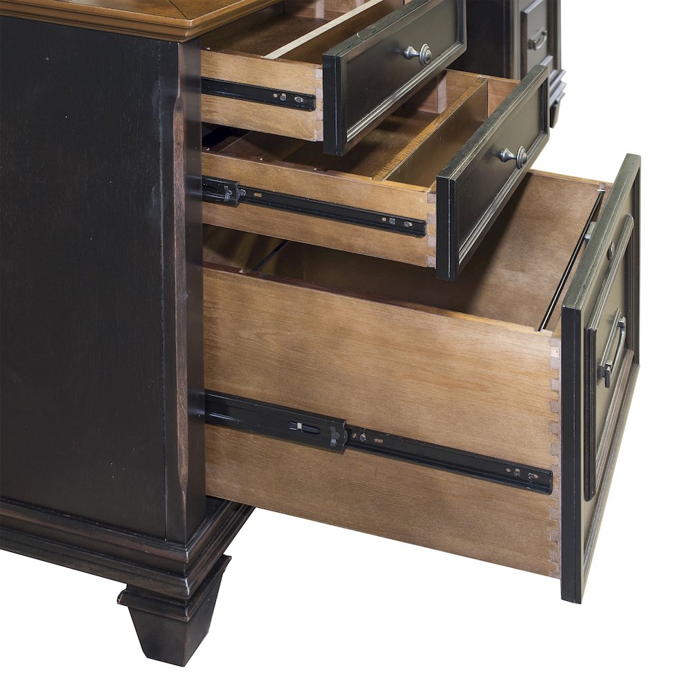 Hartford Wood Credenza, Black