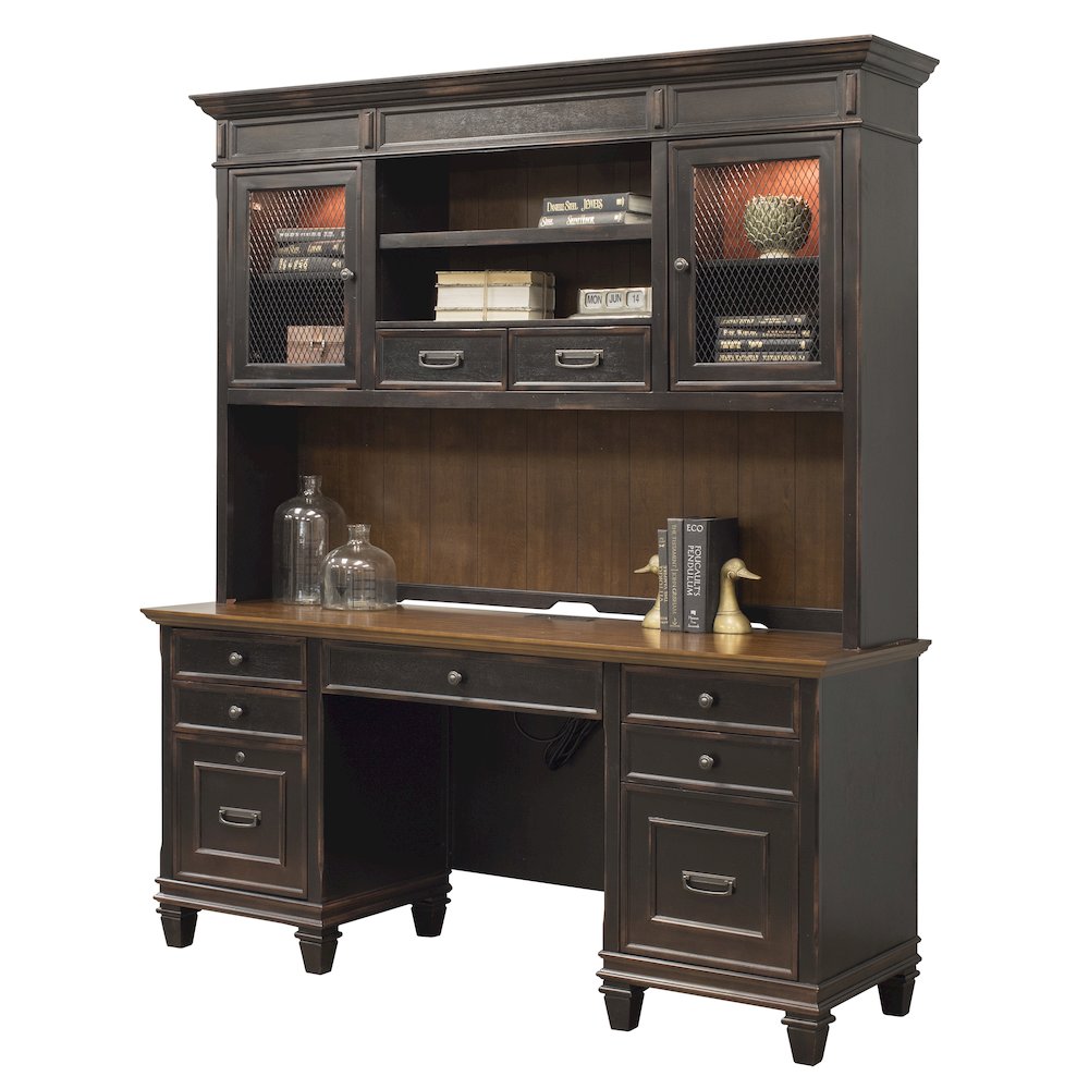 Hartford Wood Credenza, Black