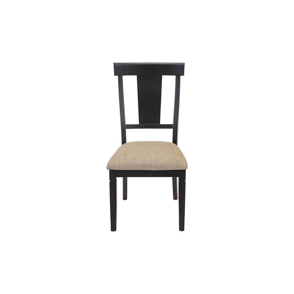 Hartford Two Wood Traditional Kitchen Table Chairs, Black