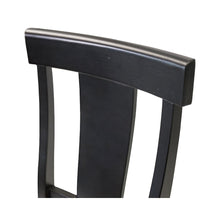 Hartford Two Wood Traditional Kitchen Table Chairs, Black