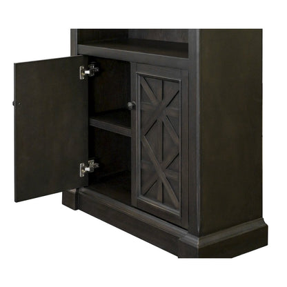 Kingston Wood Bookcase With Doors, Fully Assembled