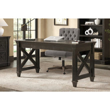 Kingston Traditional Wood Writing Desk, Dark Brown