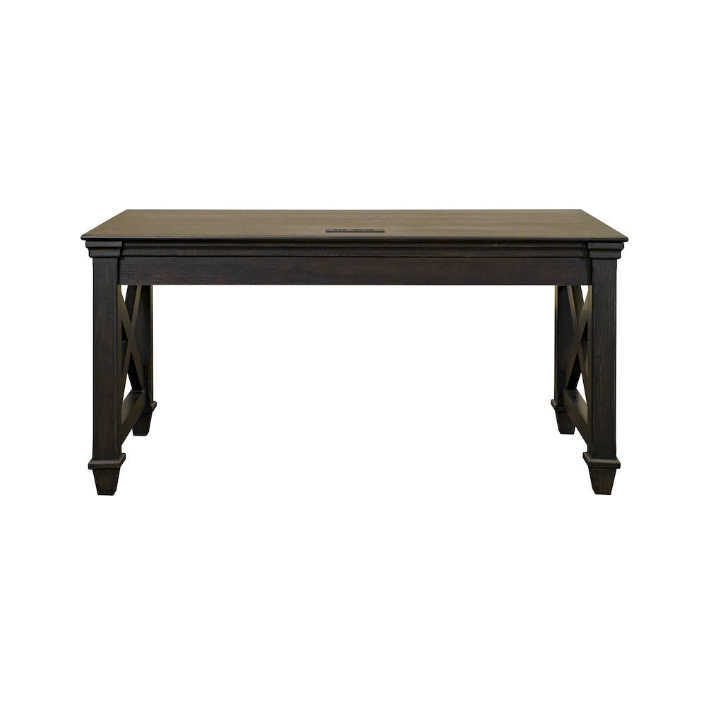 Kingston Traditional Wood Writing Desk, Dark Brown