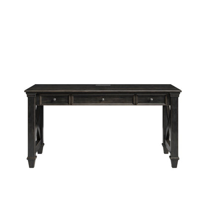 Kingston Traditional Wood Writing Desk, Dark Brown
