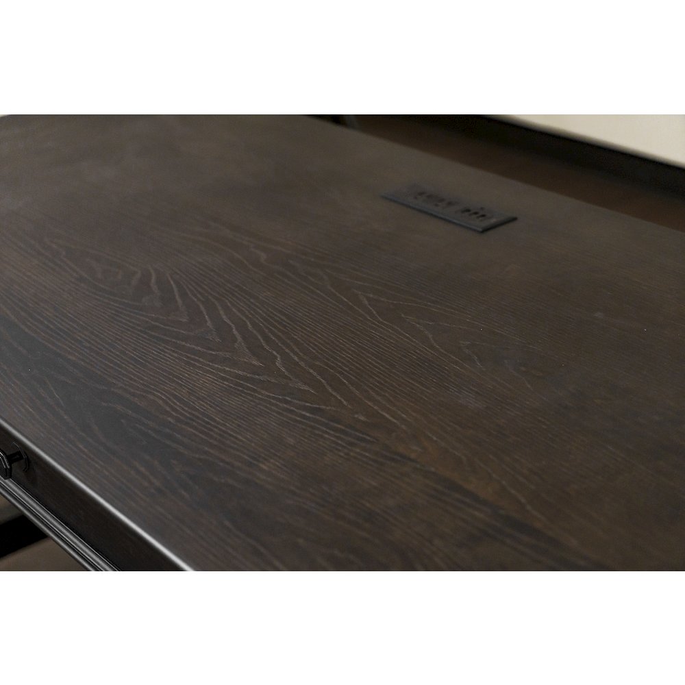 Kingston Traditional Wood Writing Desk, Dark Brown