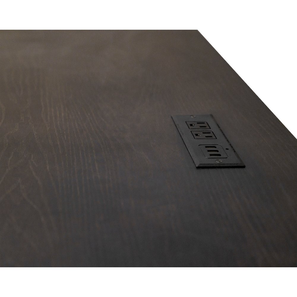Kingston Traditional Wood Writing Desk, Dark Brown