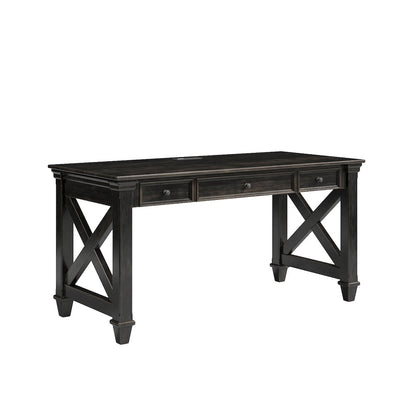 Kingston Traditional Wood Writing Desk, Dark Brown