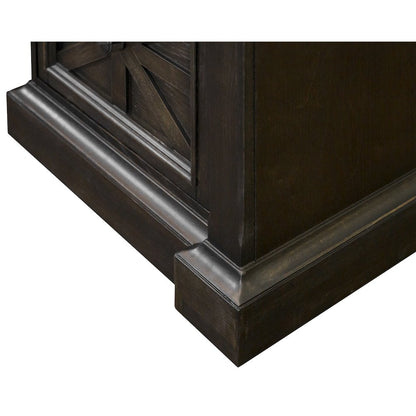 Kingston Wood Double Pedestal Executive Desk, Fully Assembled
