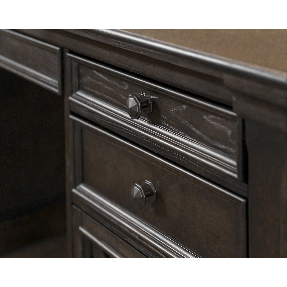 Kingston Wood Double Pedestal Executive Desk, Fully Assembled