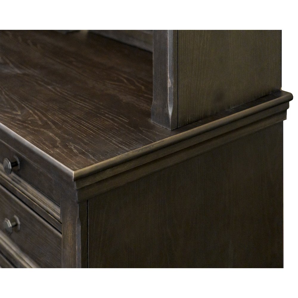 Kingston Wood Hutch With Doors, Fully Assembled