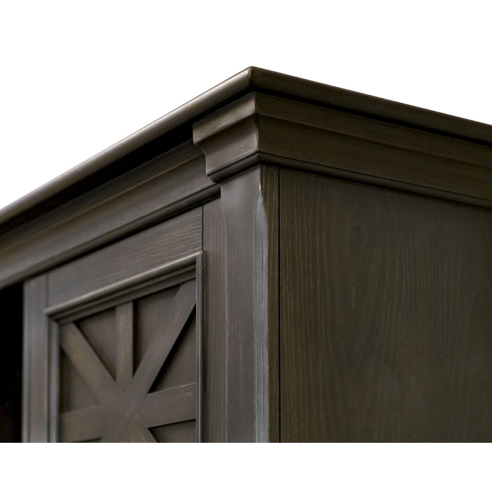 Kingston Wood Hutch With Doors, Fully Assembled