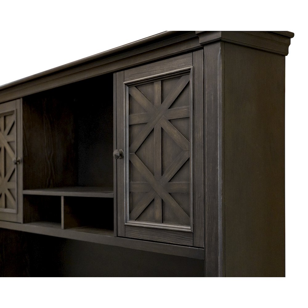 Kingston Wood Hutch With Doors, Fully Assembled