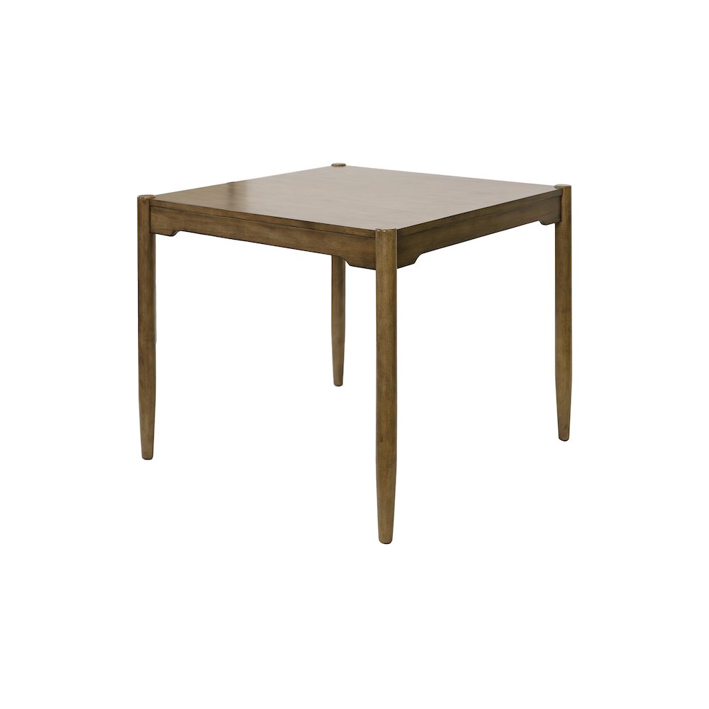 Lachlan Modern Wood Counter Height Square, Brown