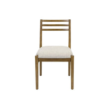 Lachlan Two Wood Modern Slat Back Chairs, Brown