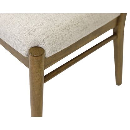 Lachlan Two Wood Modern Slat Back Chairs, Brown