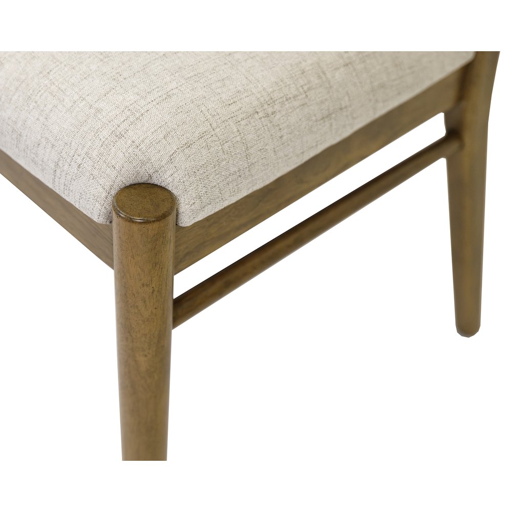 Lachlan Two Wood Modern Slat Back Chairs, Brown