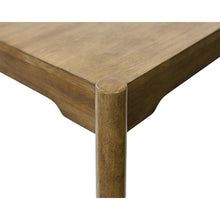 Lachlan Modern Wood Rectangular Kitchen Dining Table with Six Chairs, Brown