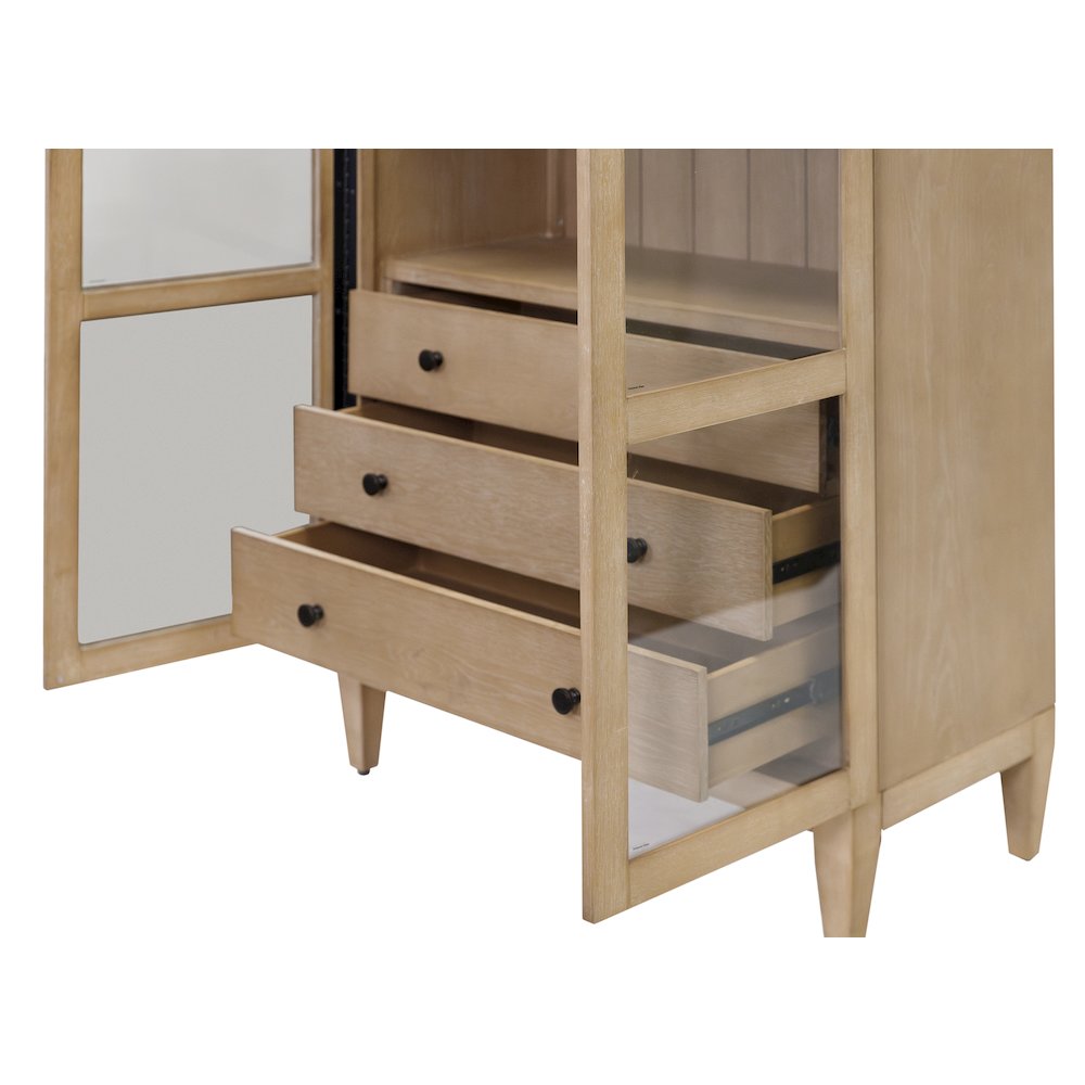 Laurel Wood Arched Display Cabinet/Bookcase