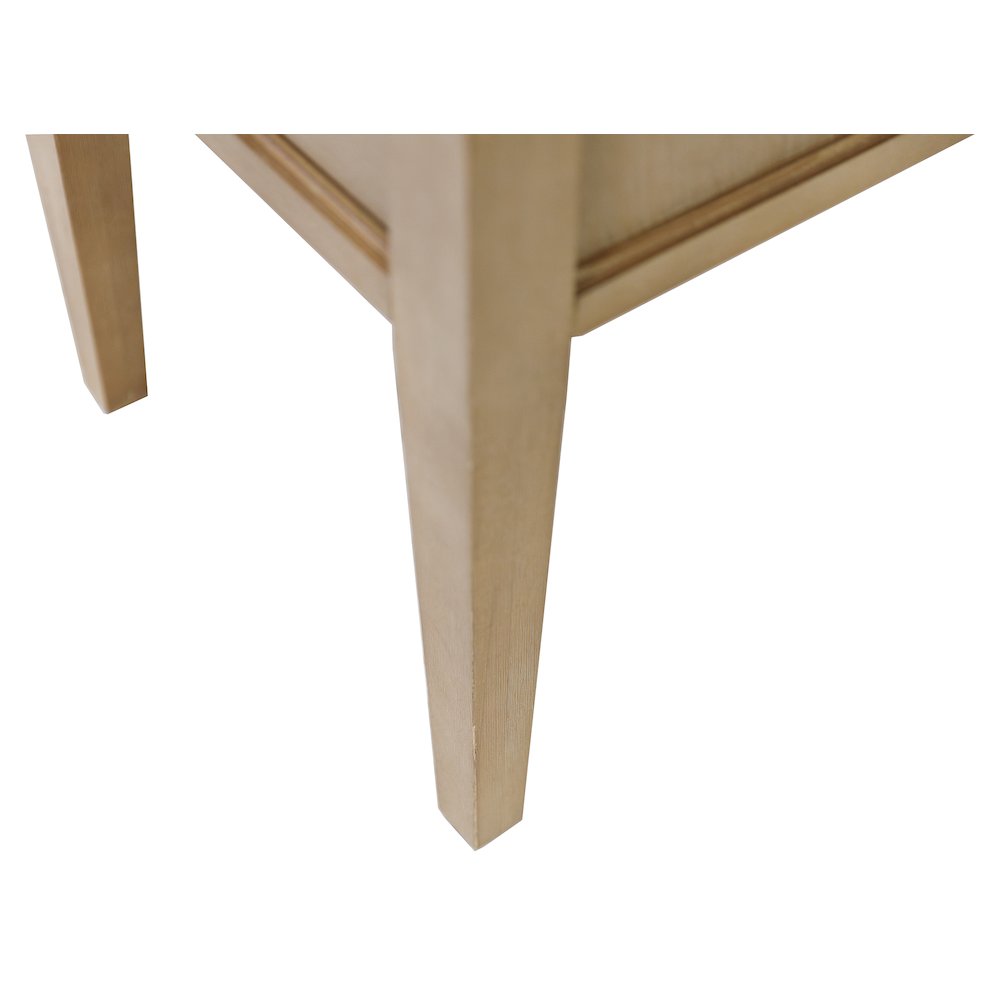 Laurel Wood Half Pedestal Desk, Wood Office Desk