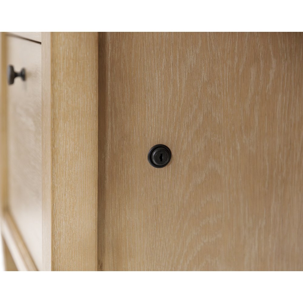 Laurel Wood Double Pedestal Desk, Wood Office Desk