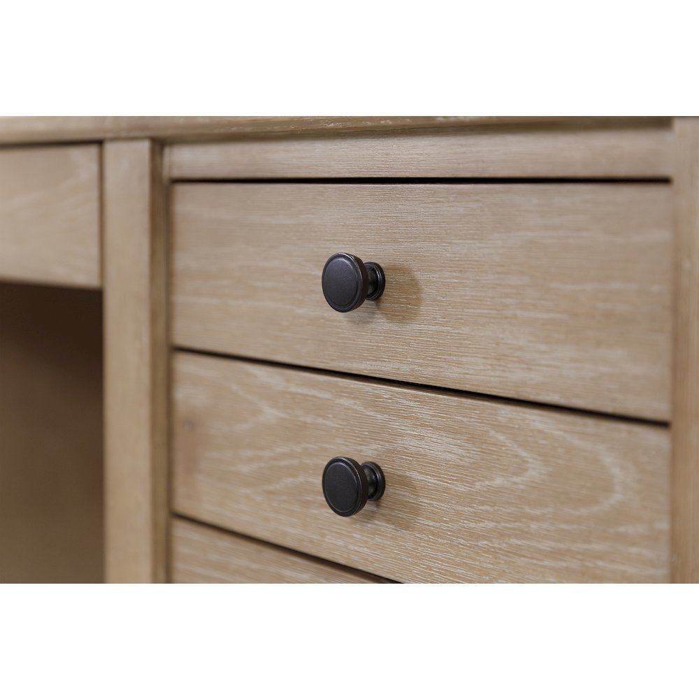 Laurel Wood Double Pedestal Desk, Wood Office Desk
