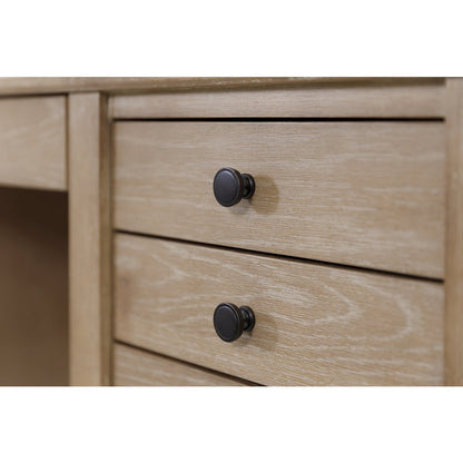 Laurel Wood Double Pedestal Desk, Wood Office Desk