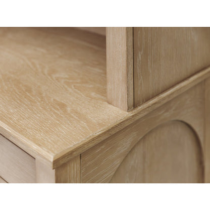 Laurel Wood Hutch With Doors, Fully Assembled
