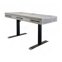 Laminate Electric Standing Desk with Height Adjustable Sit-Stand, Concrete Gray