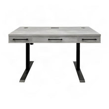 Laminate Electric Standing Desk with Height Adjustable Sit-Stand, Concrete Gray