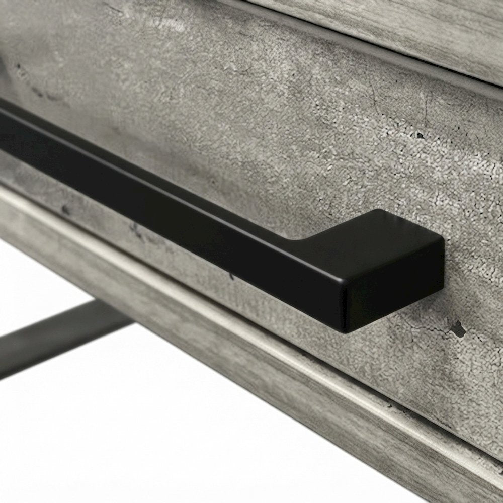 Laminate Electric Standing Desk with Height Adjustable Sit-Stand, Concrete Gray