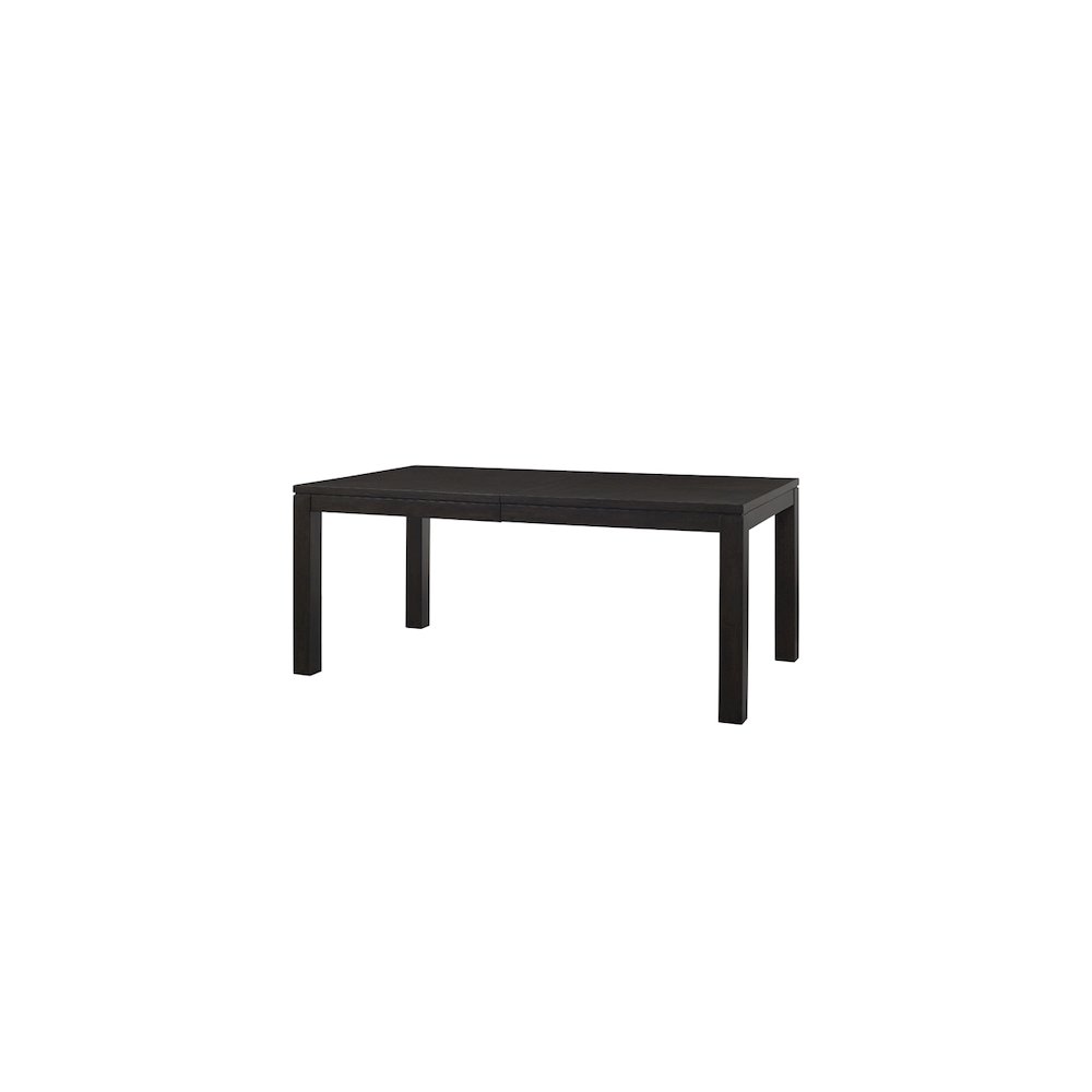 Montclair Modern Wood Rectangular Extension Kitchen Dining Table, Black